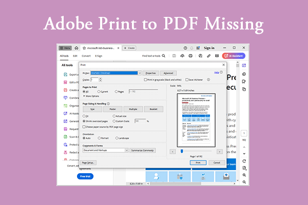 Top 7 Methods to Fix the Adobe Print to PDF Missing Issue