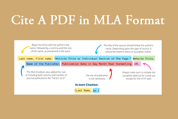 Here Are 3 Ways to Cite a PDF in MLA Format