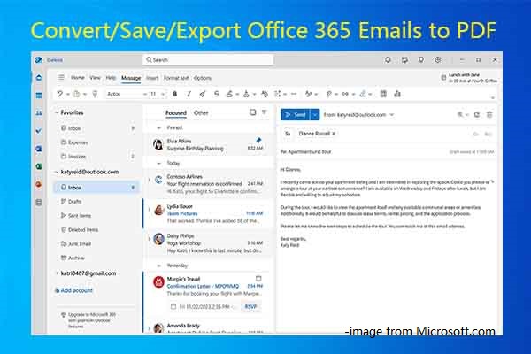 Find Ways to Convert/Save/Export Office 365 Emails to PDF