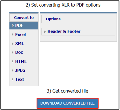 download converted file