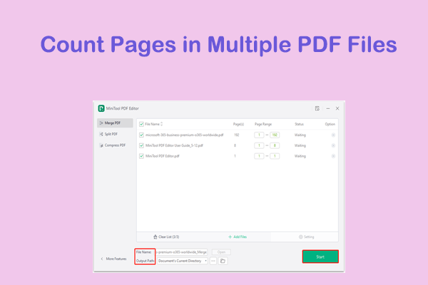 How to Count Pages in Multiple PDF Files? [2 Ways]