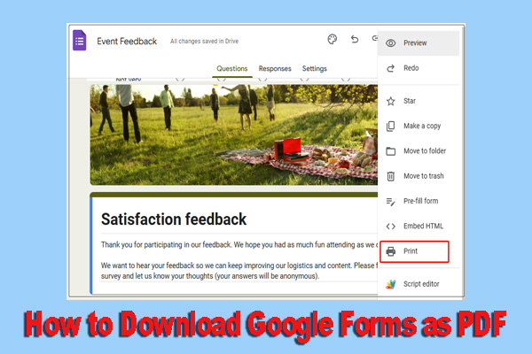 How to Download Google Forms as PDF? [Step-by-Step Guide]