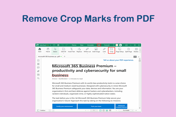 Learn How to Remove Crop Marks from PDF Files? [3 Ways]