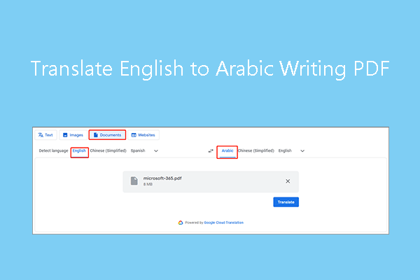 How to Convert or Translate English to Arabic PDF Quickly