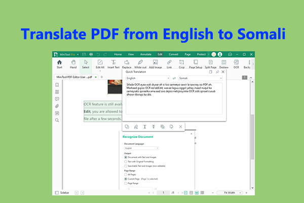 Translate PDF from English to Somali: Here’s A Complete Guide