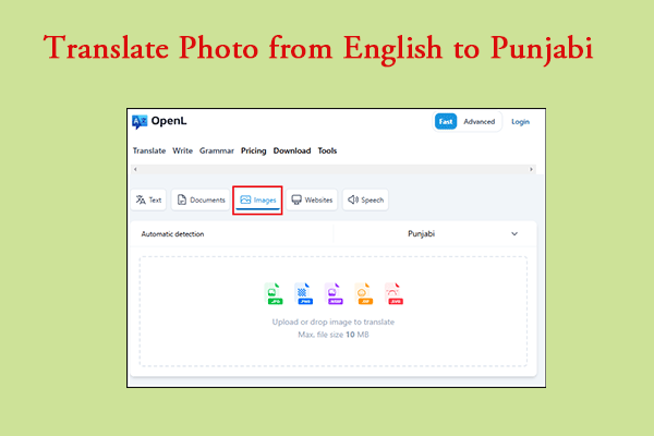 How to Translate Photo from English to Punjabi Freely