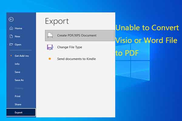 Unable to Convert Visio or Word File to PDF? Here’s Fix Guide