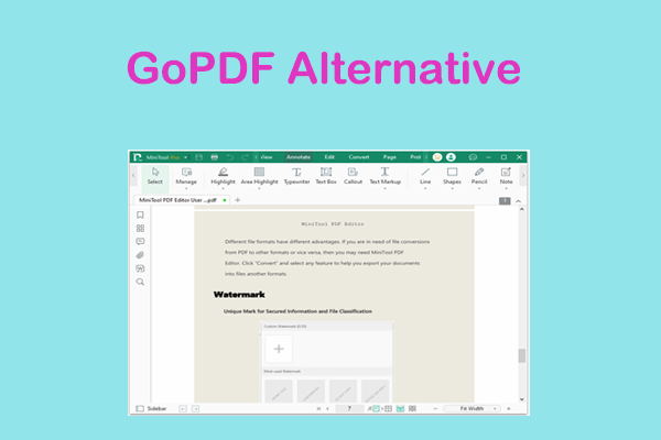 Top 3 GoPDF Alternatives for You to Manage PDF | Learn Now