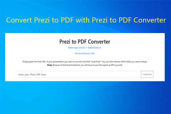 How to Export Prezi to PDF on Windows? Focus on Two Cases