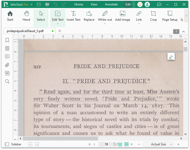 MiniTool PDF Editor main interface
