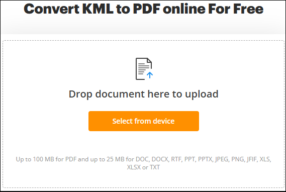 click Select from device