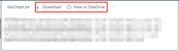 click View in OneDrive