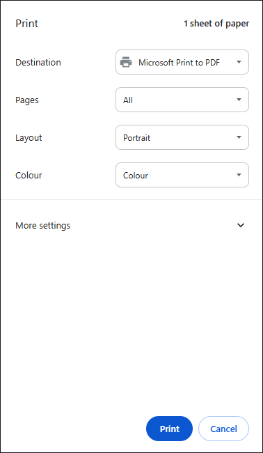 export Google Keep to PDF