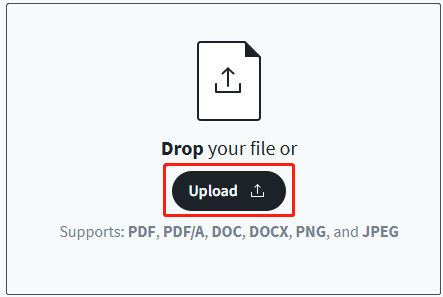 upload a PDF into Sign