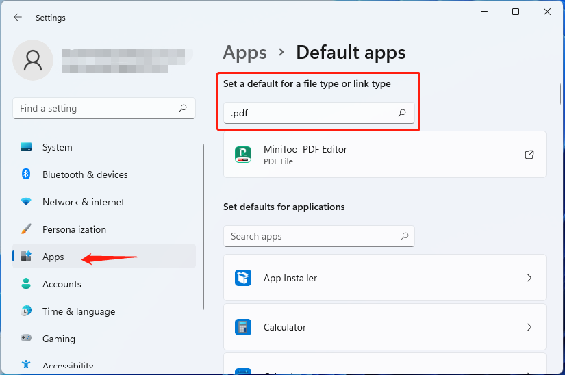 change the default app used by PDF