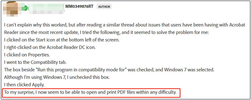 community tip for the memory could not be read error
