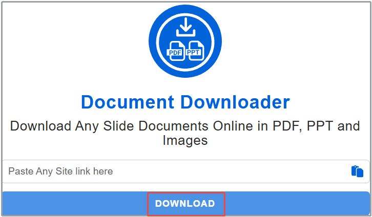 download the desired PDF