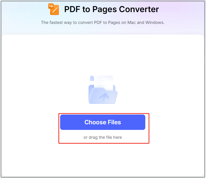 upload the PDF to HiPDF