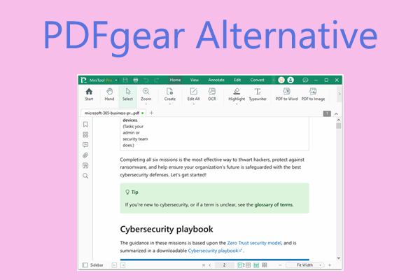 Top 4 PDFgear Alternatives for You to Manage PDF | Learn Now