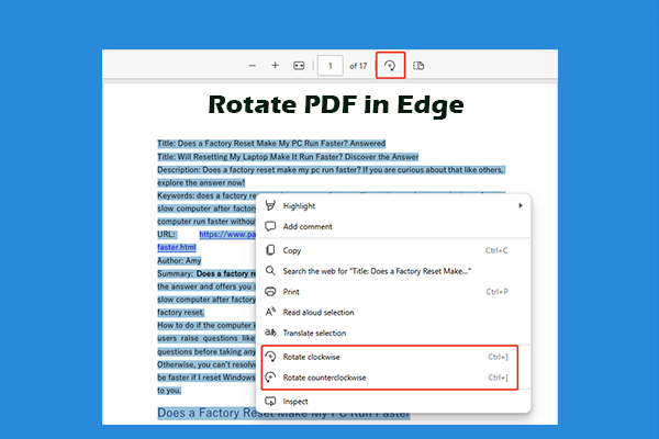 Rotate PDF in Edge: All the Details You Should Know