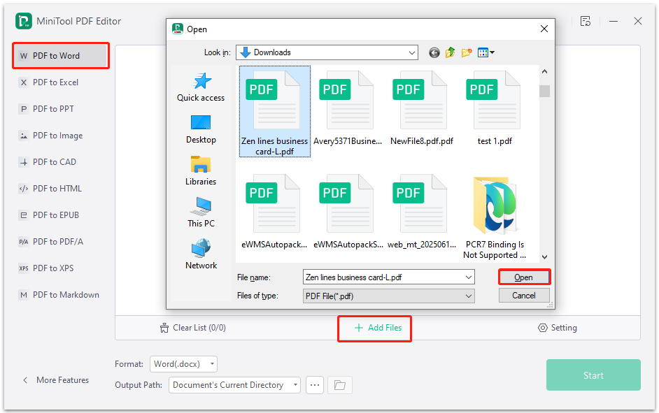 click Add Files