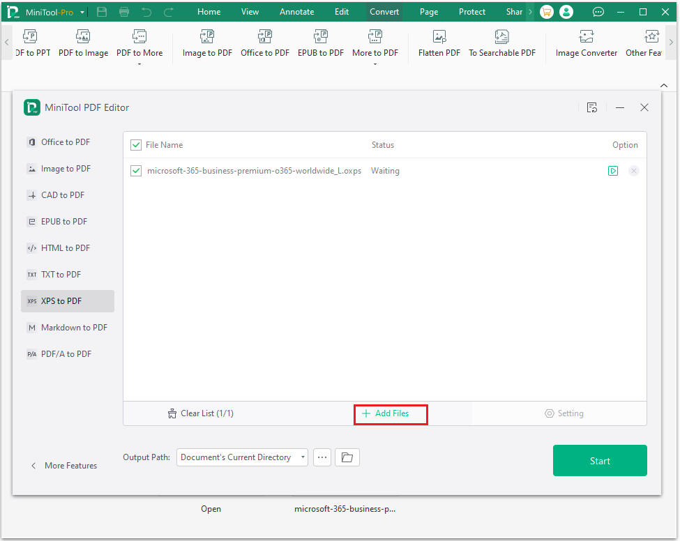 click Add files