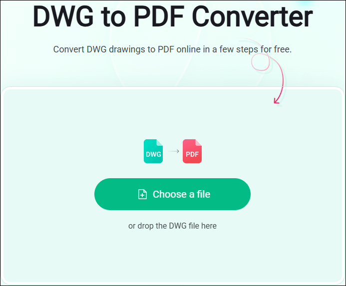 convert DWG to PDF online