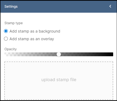 upload stamp file