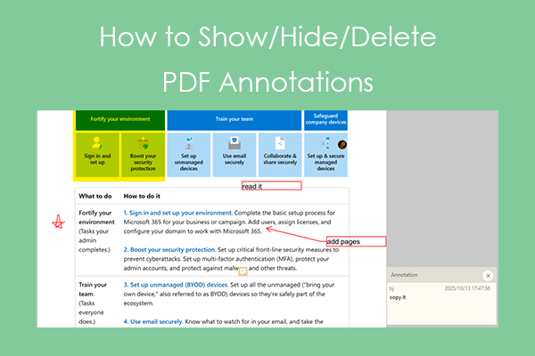 A Full Guide to Show/Hide/Delete PDF Annotations
