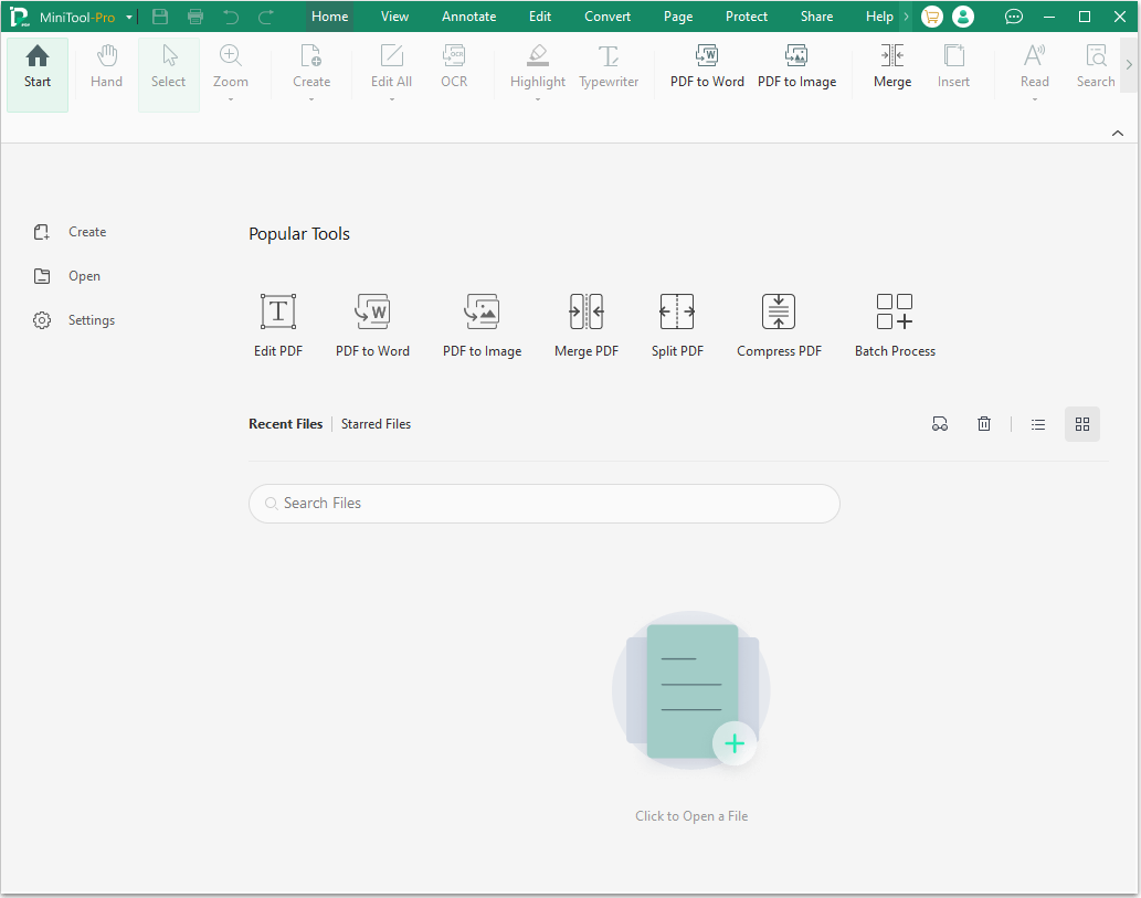 the image shows the features of MiniTool PDF Editor