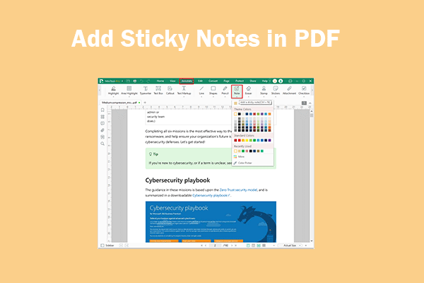 How to Add Sticky Notes in PDF – 3 Approaches for You