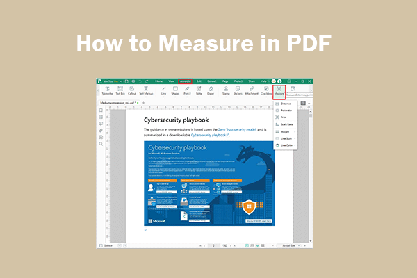 How to Measure in PDF with MiniTool PDF Editor