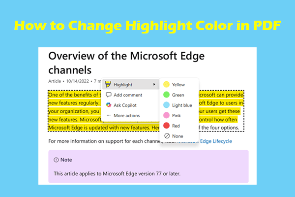 4 Approaches to Change Highlight Color in PDF Freely