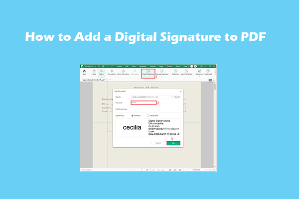 How to Add Digital Signature to PDF? 2 Methods