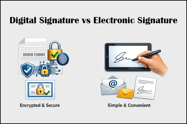 Differences Between Digital Signature and Electronic Signature