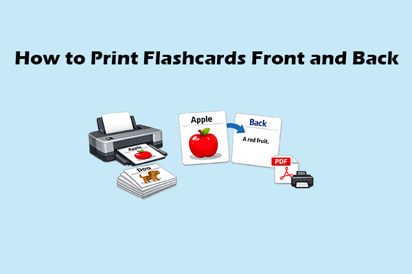 How to Print Flashcards Front and Back from a PDF Correctly