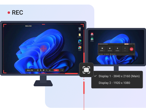 Main & External Screen Recording