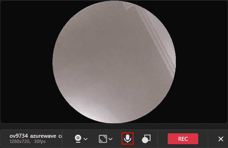 The MiniTool Screen Recorder interface with the Microphone icon selected.