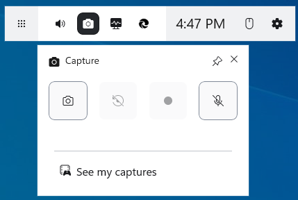 Game Bar’s interface.