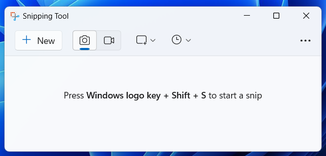 Snipping Tool’s user interface.