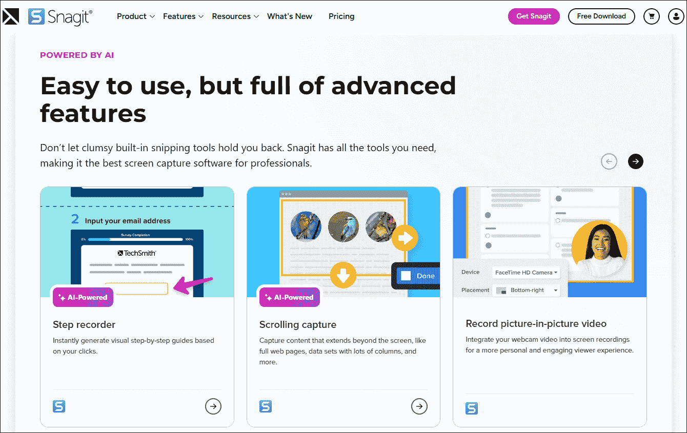 The official website of Snagit.