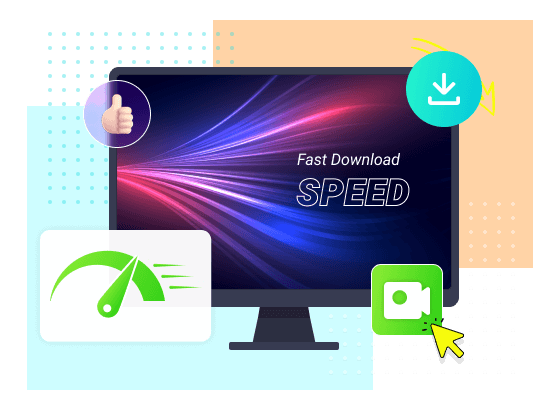Schnelle Download-Geschwindigkeit