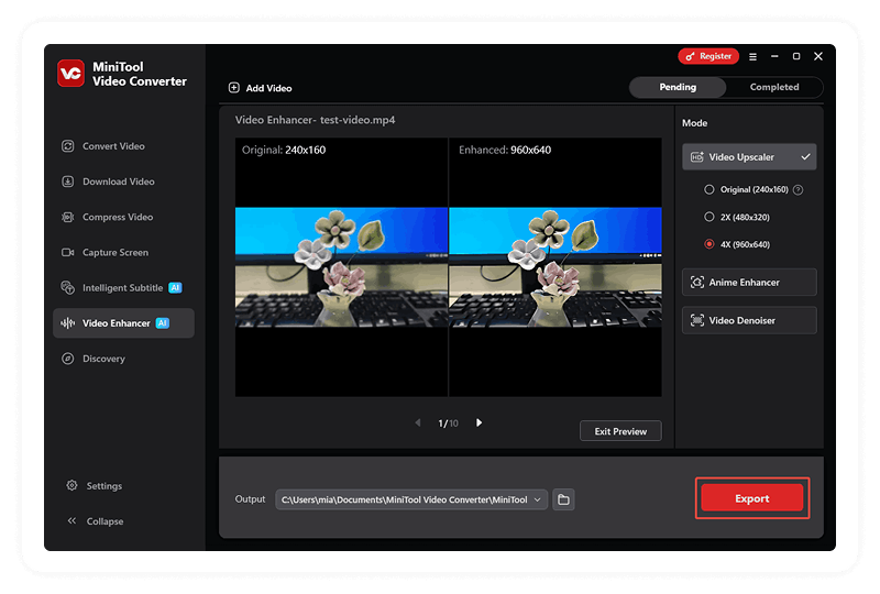Step 3. Preview and export