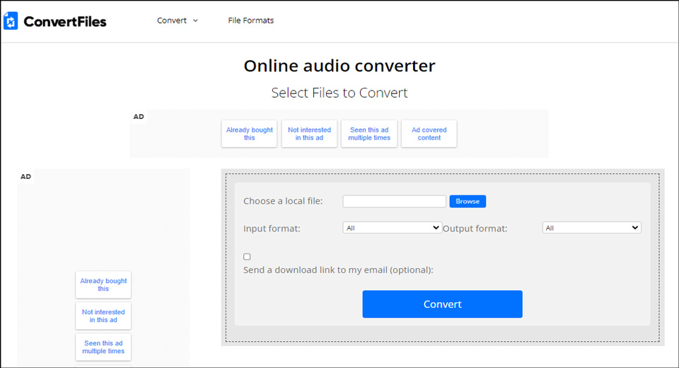 interface of ConvertFiles