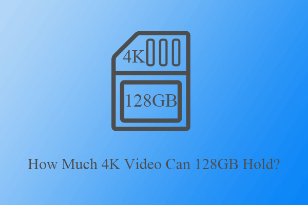 How Many Hours of 4K Video Can 128GB Hold?