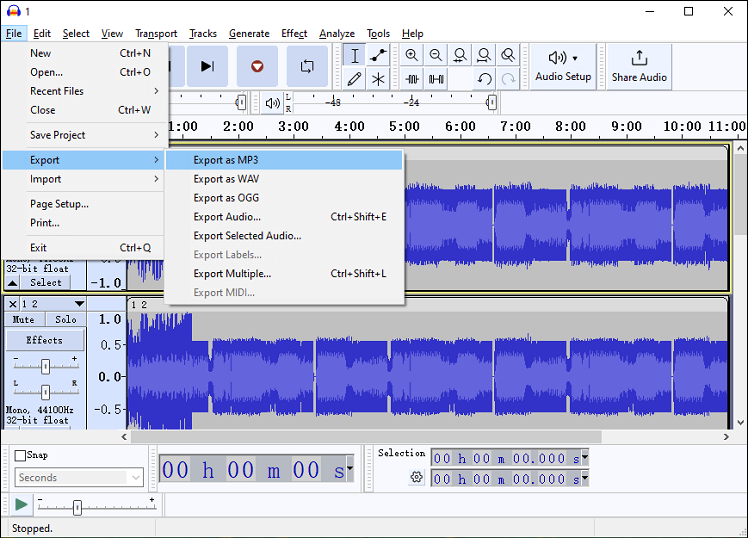 choose output format