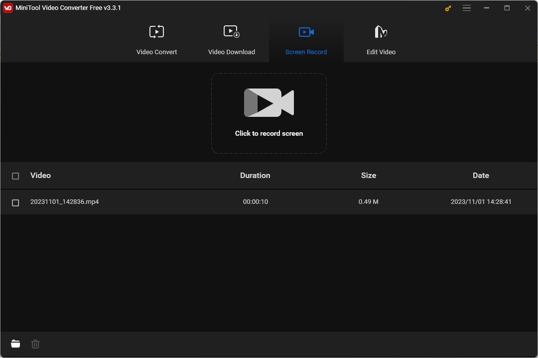 interface of MiniTool Video Converter