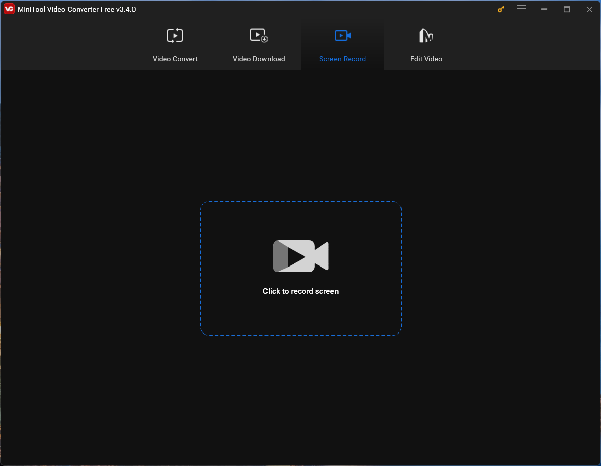 Screen Record in MiniTool Video Converter