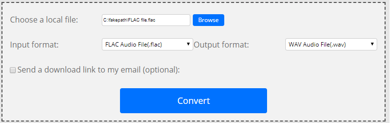 Mit ConvertFiles Datei konvertieren