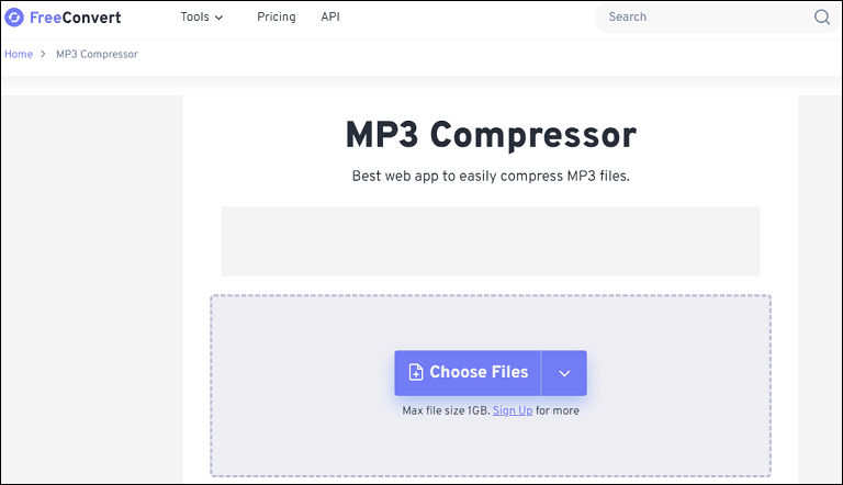 FreeConvert MP3 Compressor
